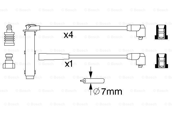 Przewody zapłonowe BOSCH 0 986 356 731