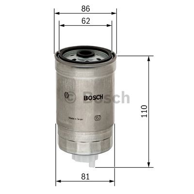 Filtr paliwa BOSCH F 026 402 011