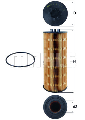 Filtr oleju MAHLE OX 168D