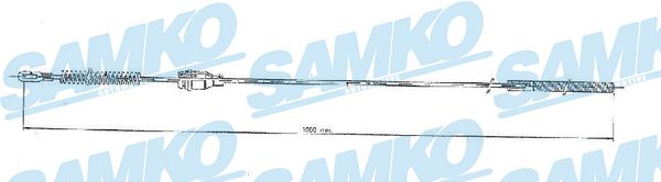 Linka hamulca ręcznego SAMKO C0548B