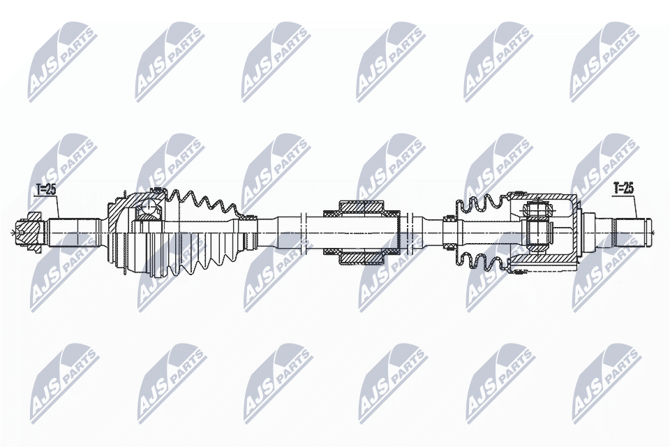 Wał napędowy NTY NPW-KA-396
