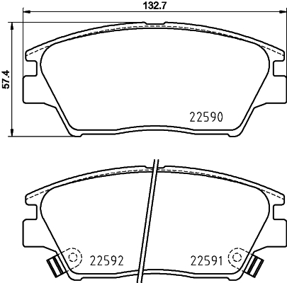 Klocki hamulcowe HELLA 8DB 355 025-741