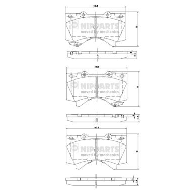 Klocki hamulcowe NIPPARTS N3602136
