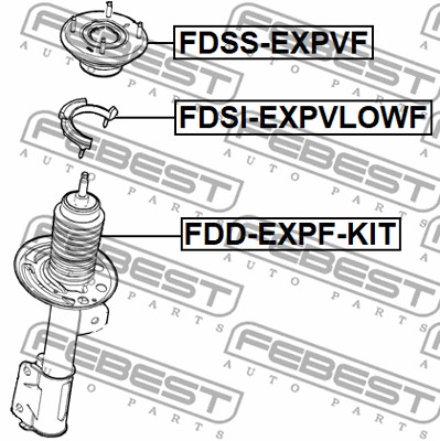 Sprężyna talerzowa FEBEST FDSI-EXPVLOWF