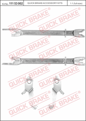 Regulacja szczęk hamulcowych QUICK BRAKE 111 53 002