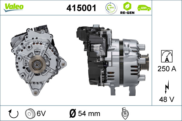 Rozrusznikoalternator VALEO 415001