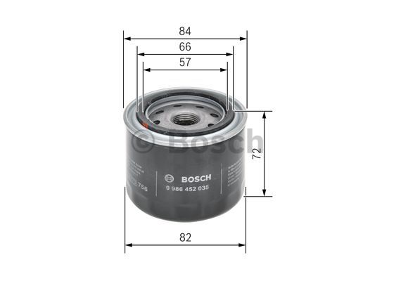 Filtr oleju BOSCH 0 986 452 035
