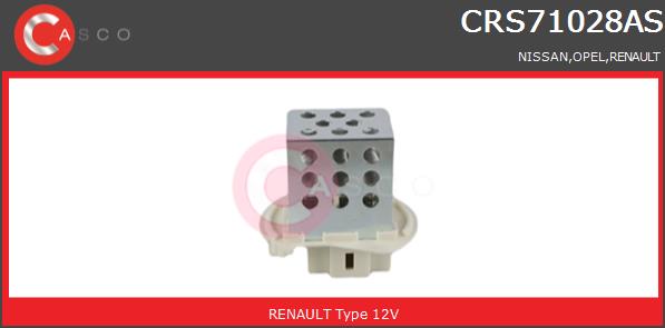 Opornik wentylatora CASCO CRS71028AS