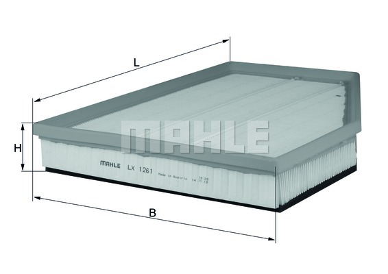 Filtr powietrza MAHLE LX 1261