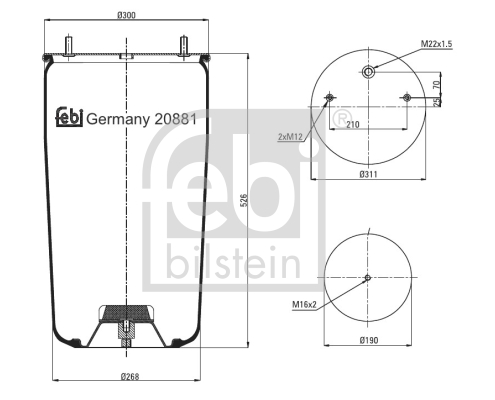 Miech powietrzny FEBI BILSTEIN 20881