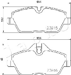 Klocki hamulcowe JAPKO 500130