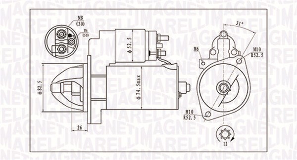 Rozrusznik MAGNETI MARELLI 063721410010