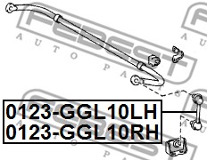 Łącznik stabilizatora FEBEST 0123-GGL10LH