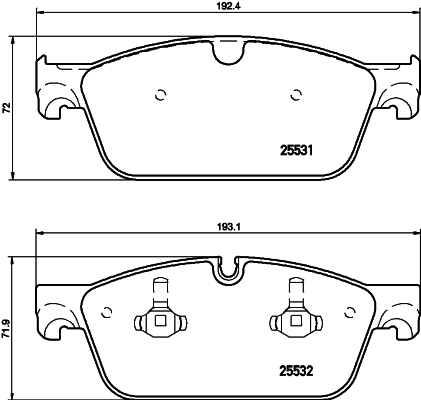 Klocki hamulcowe HELLA 8DB 355 020-841
