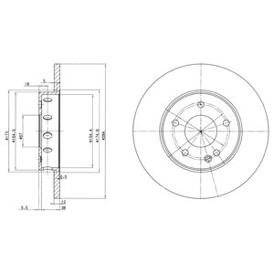 Tarcza hamulcowa DELPHI BG2769