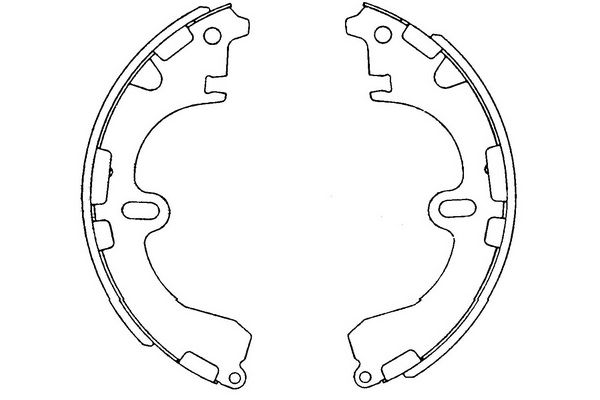 Zestaw szczęk hamulcowych KAVO PARTS KBS-9912