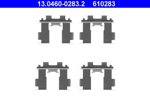 Zestaw akcesoriów montażowych  klocków hamulcowych ATE 13.0460-0283.2