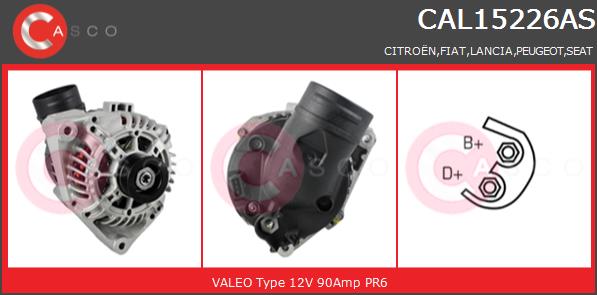 Alternator CASCO CAL15226AS