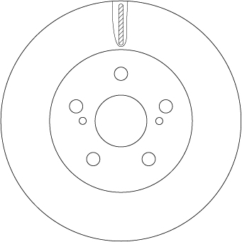 Tarcza hamulcowa TRW DF6734