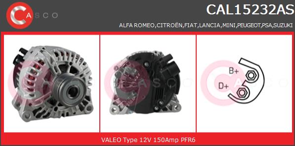 Alternator CASCO CAL15232AS