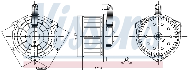 Wentylator wewnętrzny NISSENS 87550