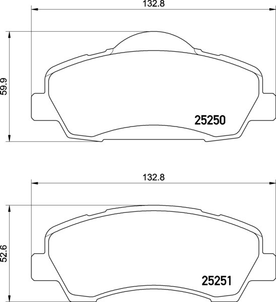Klocki hamulcowe BREMBO P 61 138