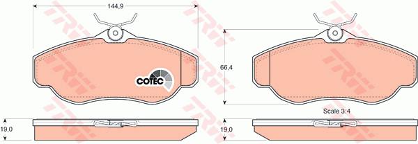 Klocki hamulcowe TRW GDB1156