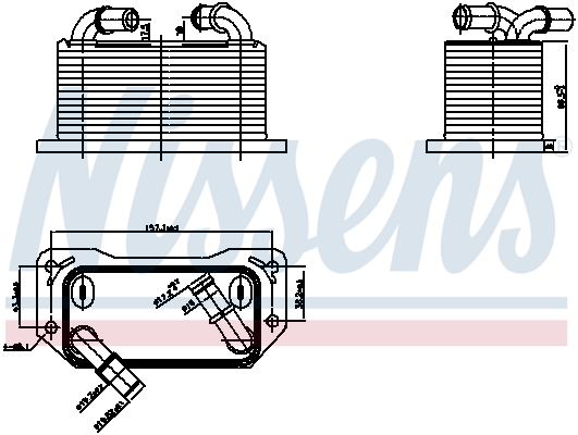 Chłodnica oleju silnikowego NISSENS 91237