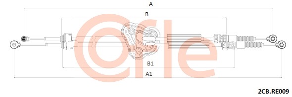 Linka dźwigni zmiany biegów COFLE 2CB.RE009