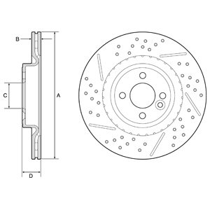Tarcza hamulcowa DELPHI BG4789C