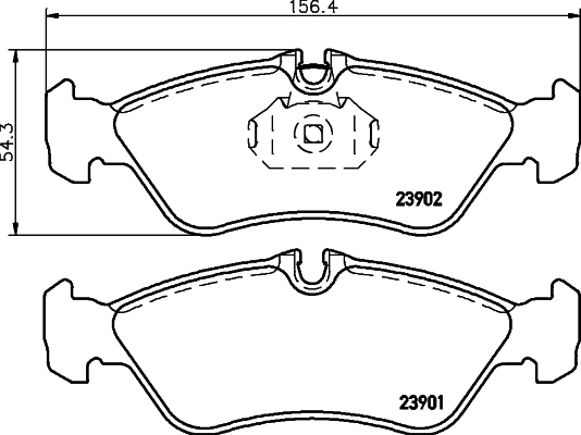 Klocki hamulcowe HELLA 8DB 355 014-401