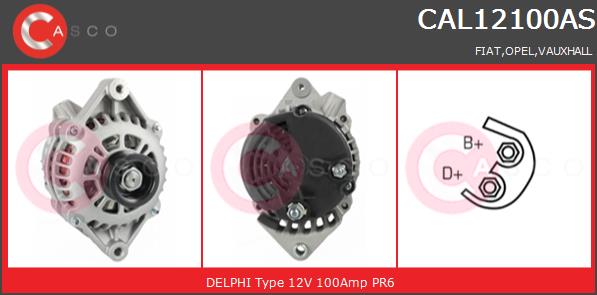 Alternator CASCO CAL12100AS