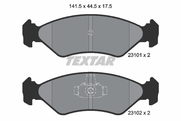 Klocki hamulcowe TEXTAR 2310101
