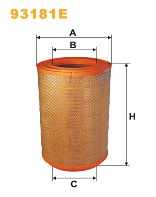 Filtr powietrza WIX FILTERS 93181E