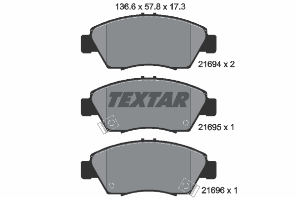 Klocki hamulcowe TEXTAR 2169401