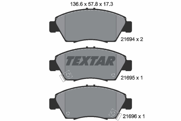 Klocki hamulcowe TEXTAR 2169401