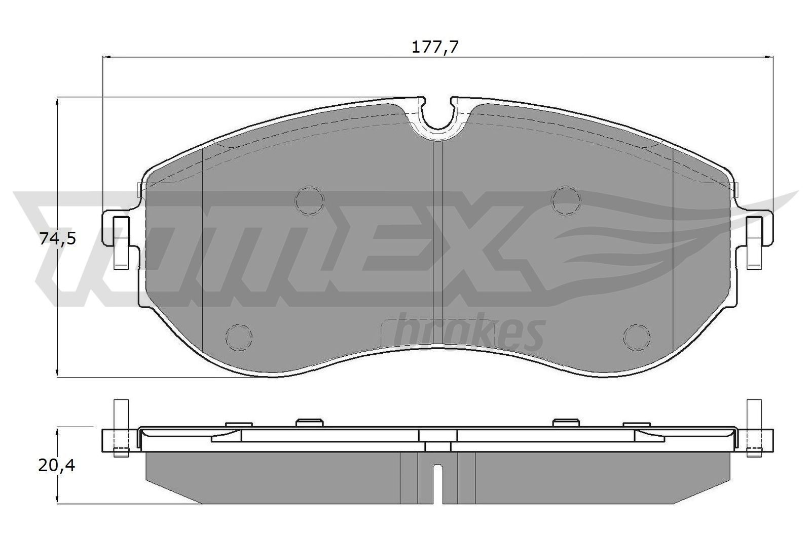 Klocki hamulcowe TOMEX BRAKES TX 19-96