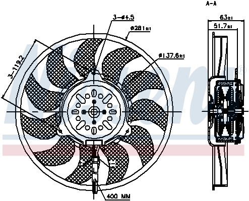 Wentylator NISSENS 85692