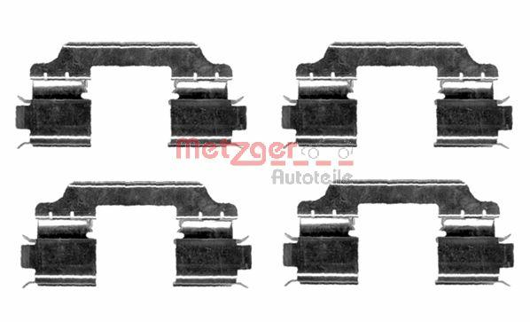 Zestaw akcesoriów montażowych  klocków hamulcowych METZGER 109-1654