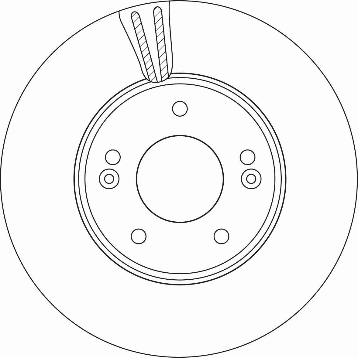 Tarcza hamulcowa TRW DF6966