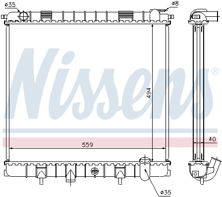 Chłodnica NISSENS 64302A