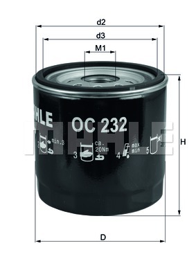 Filtr oleju KNECHT OC 232