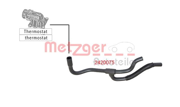 Przewód układu chłodzenia METZGER 2420075