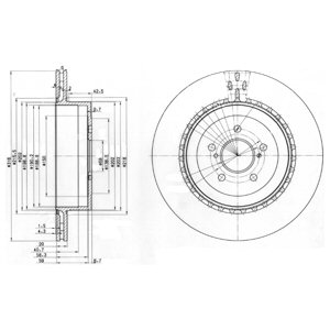 Tarcza hamulcowa DELPHI BG3819