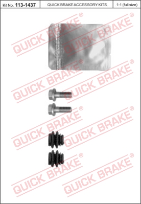 Zestaw naprawczy zacisk hamulcowy QUICK BRAKE 113-1437