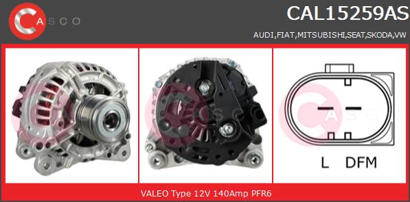 Alternator CASCO CAL15259AS