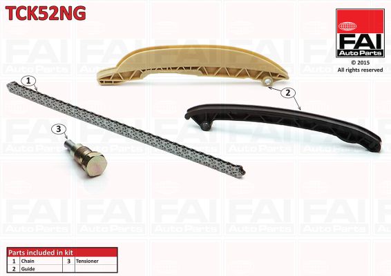 Zestaw łańcucha rozrządu FAI AUTOPARTS TCK52NG