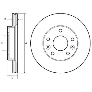 Tarcza hamulcowa DELPHI BG4455