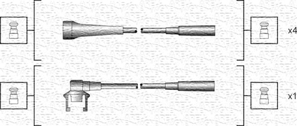 Przewody zapłonowe MAGNETI MARELLI 941318111145