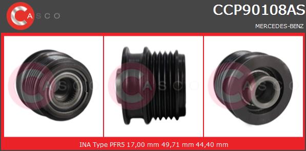 Koło pasowe alternatora CASCO CCP90108AS